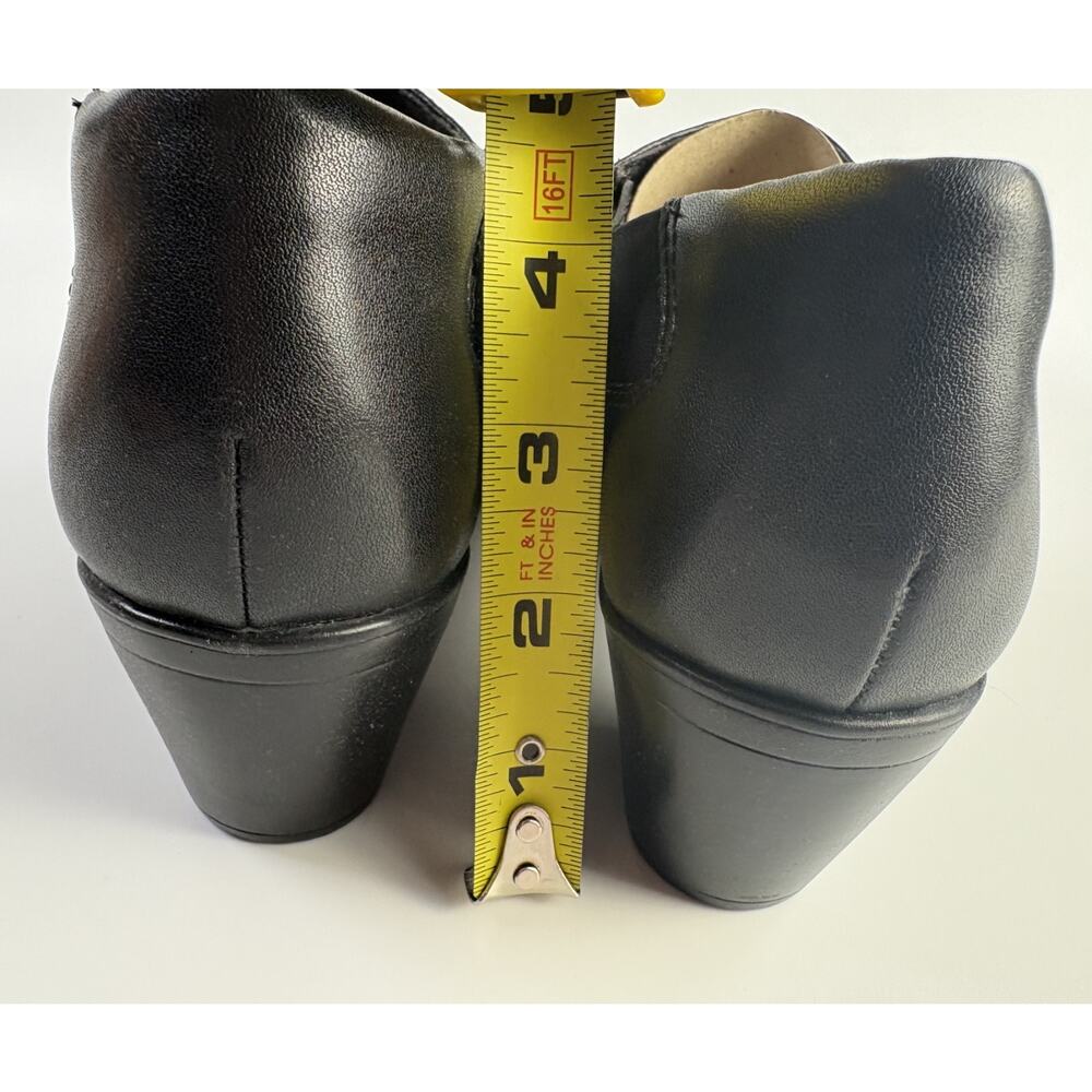 Clarks Emily2 London Women's Size 6.5M Black Leather Block Heel Comfort Shoe New - Picture 8 of 11
